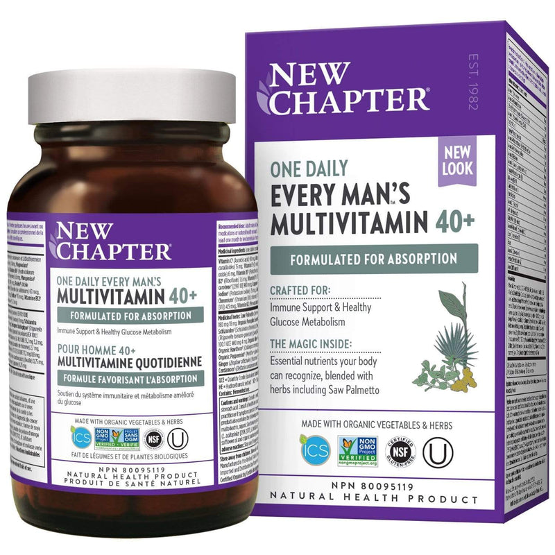 New Chapter Every Man's 40+ One Daily 72 Tablets