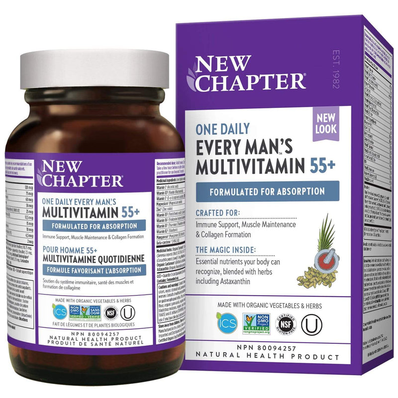 New Chapter Every Man's One Daily 55+ Multi 72 Tablets