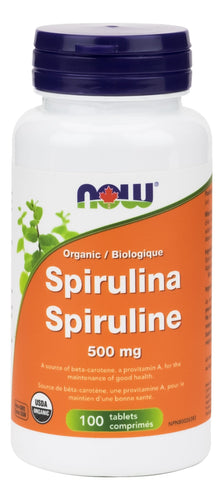 NOW, Spirulina, 500mg, 100 Tablets
