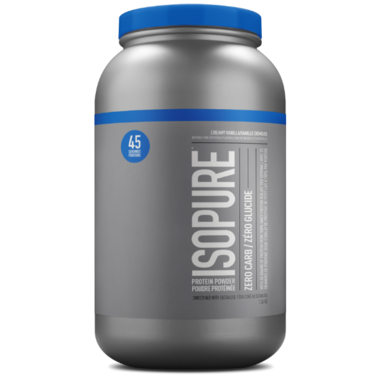 Isopure, مسحوق بروتين خالي من الكربوهيدرات، كريمة الفانيليا، 1.36 كجم (3 رطل)