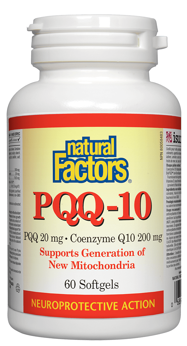 Natural Factors PQQ 20 mg Coenzyme Q10 200 mg