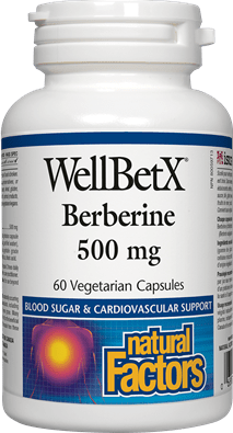 Natural Factors WellBetX Berberine 500mg, 60 Capsules