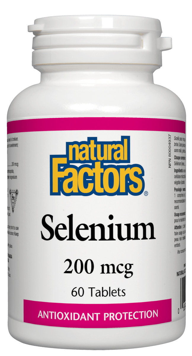 Natural Factors Selenium 200 mcg 60 Tablets