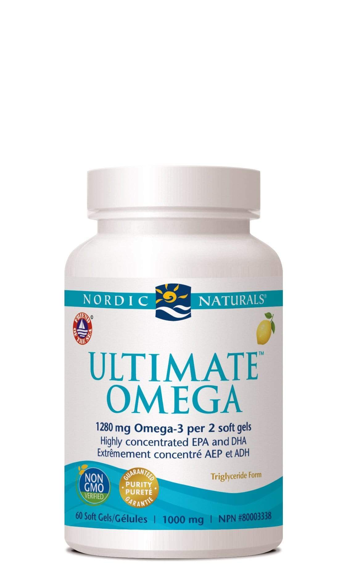 Nordic Naturals ULTIMATE OMEGA - Lemon Flavour 60 Softgels