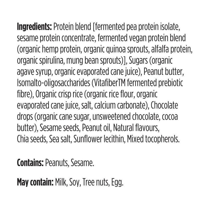 Genuine Health, Fermented Vegan Proteins Bar, Peanut Butter Chocolate, 660g (Box of 12 x 55g)