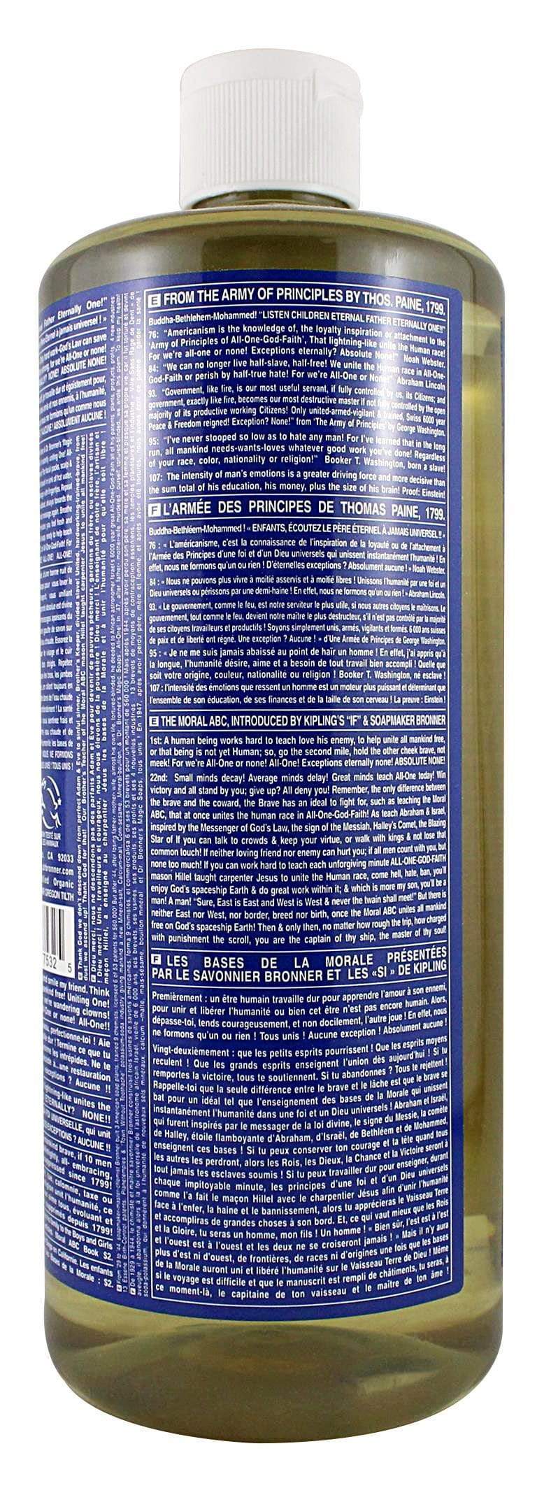 Dr. Bronner's Peppermint Liquid Soap 946 mL