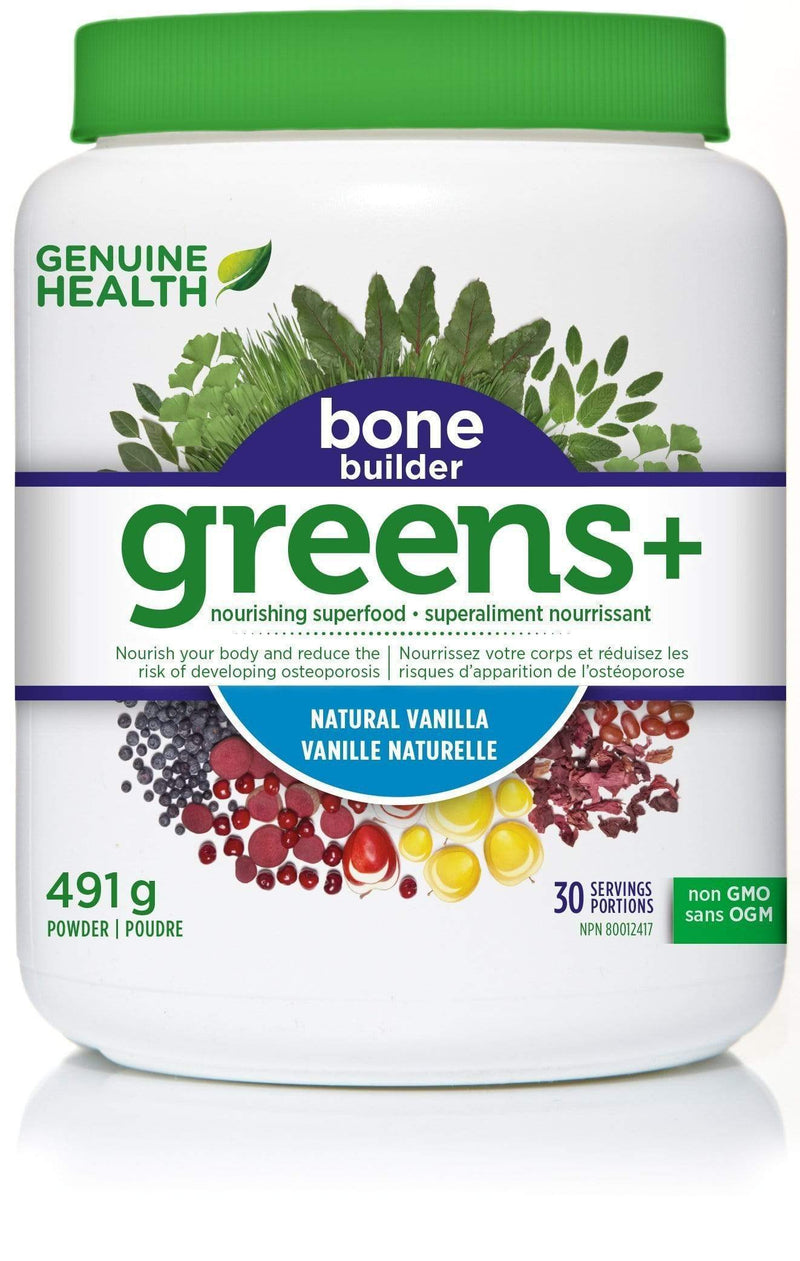 Genuine Health Greens+ Bone Builder - Vanilla