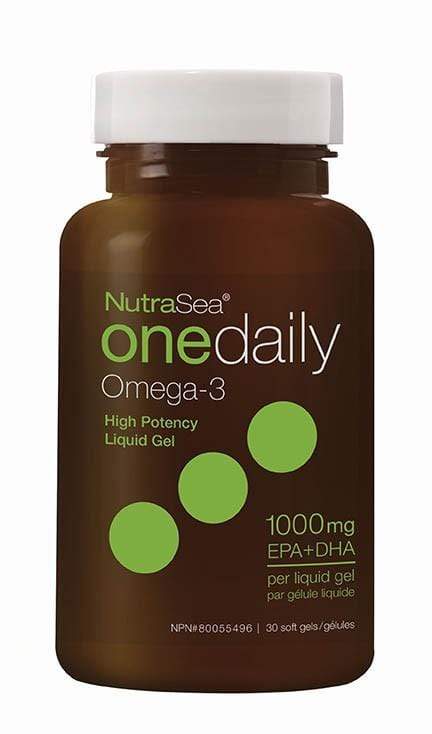 NutraSea One Daily Omega-3 - مواد هلامية سائلة عالية الفعالية (30 كبسولة هلامية)