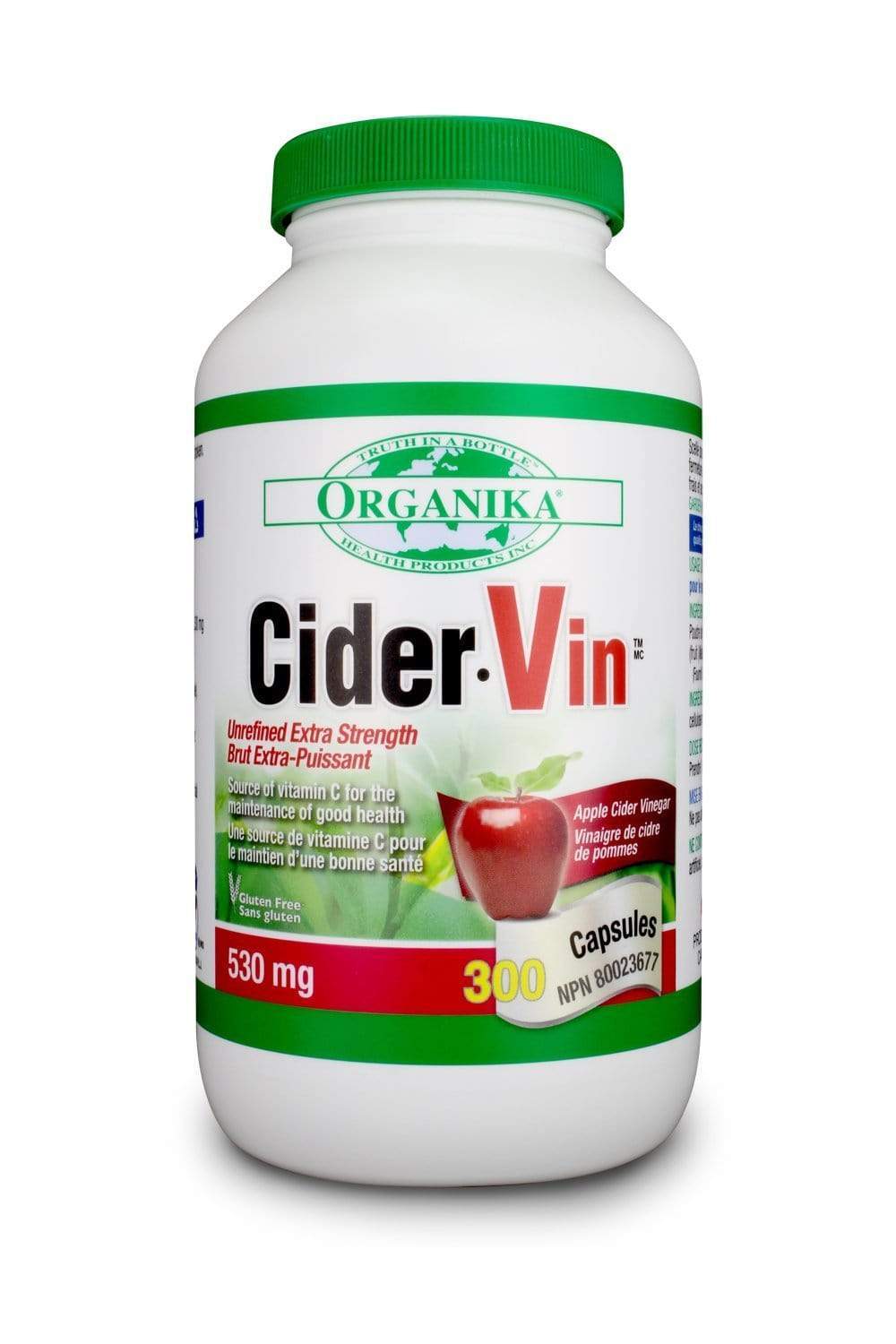 Organika CIDER VIN (Unrefined) 530MG 300 Capsules
