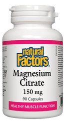 Natural Factors Magnesium Citrate 150 mg 90 Capsules