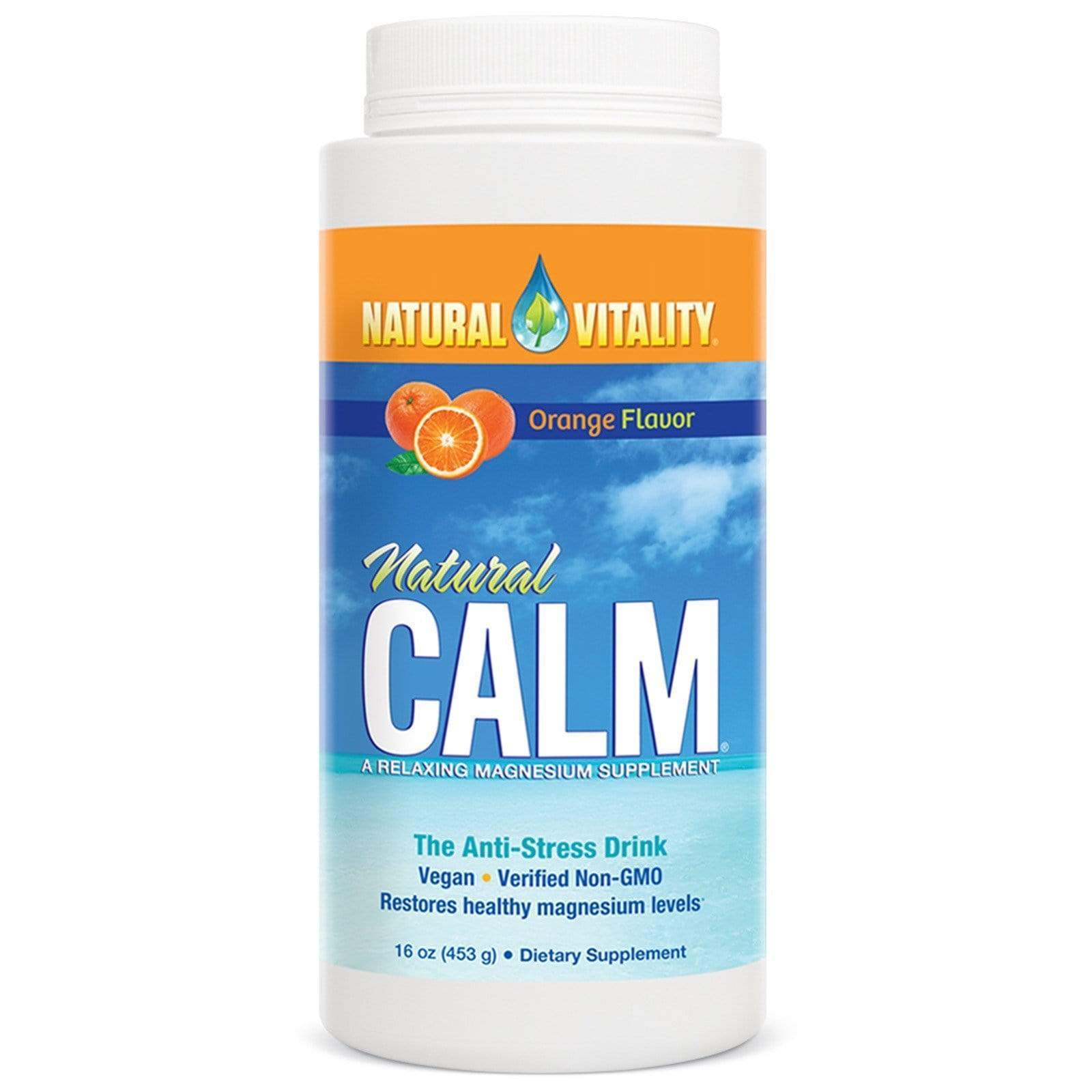 Natural Calm Natural Calm, Orange, 453 g