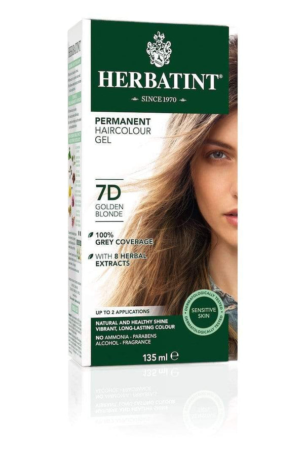 Herbatint Permanent Herbal Haircolor Gel - 7D Golden Blonde