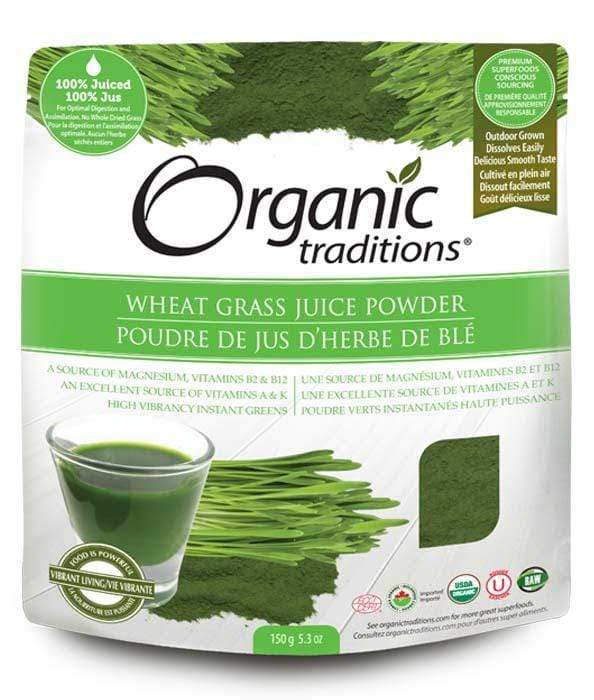Organic Traditions Certified Organic Wheat Grass Juice Powder