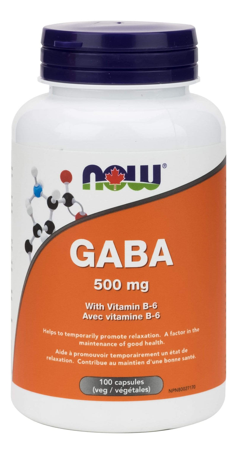 NOW GABA 500mg + B-6 100 V-Caps