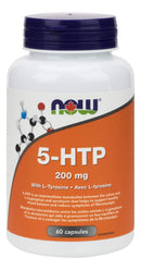 NOW 5-HTP 200 مجم + تيروسين 60 كبسولة