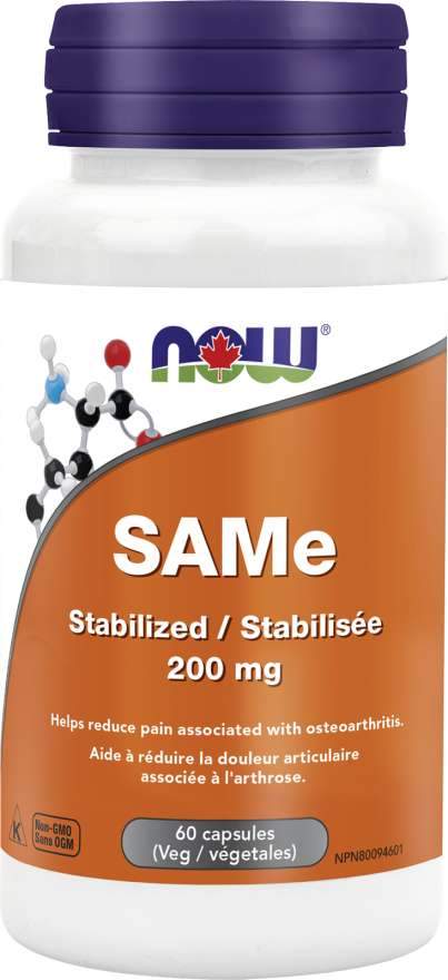 NOW SAMe Stabilized 200mg 60 Capsules