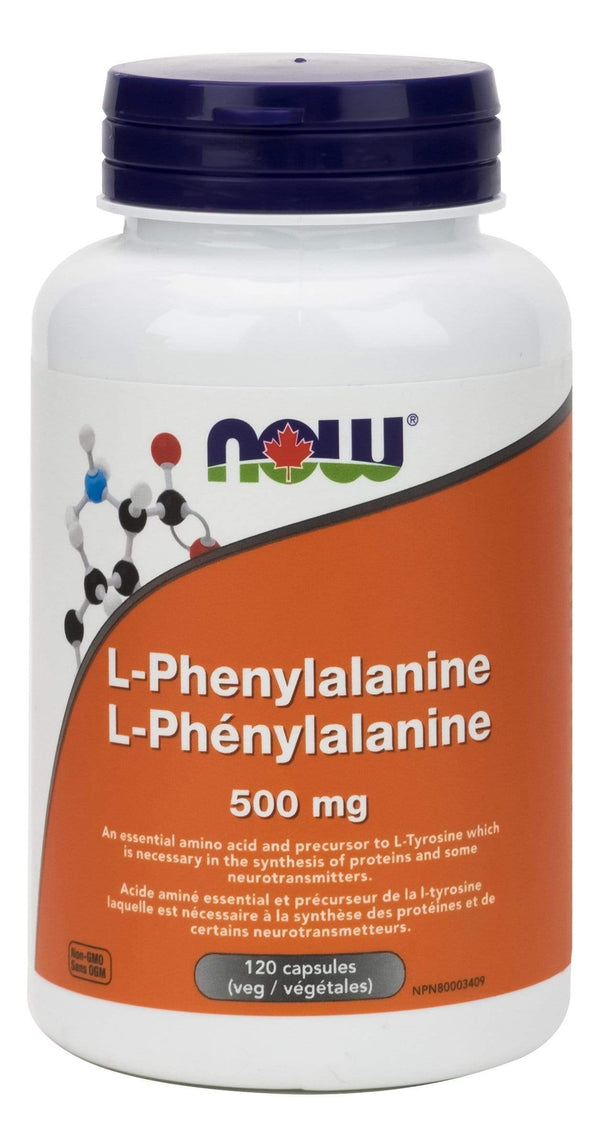 NOW, L-Phenylalanine, 500mg, 120 V-Caps