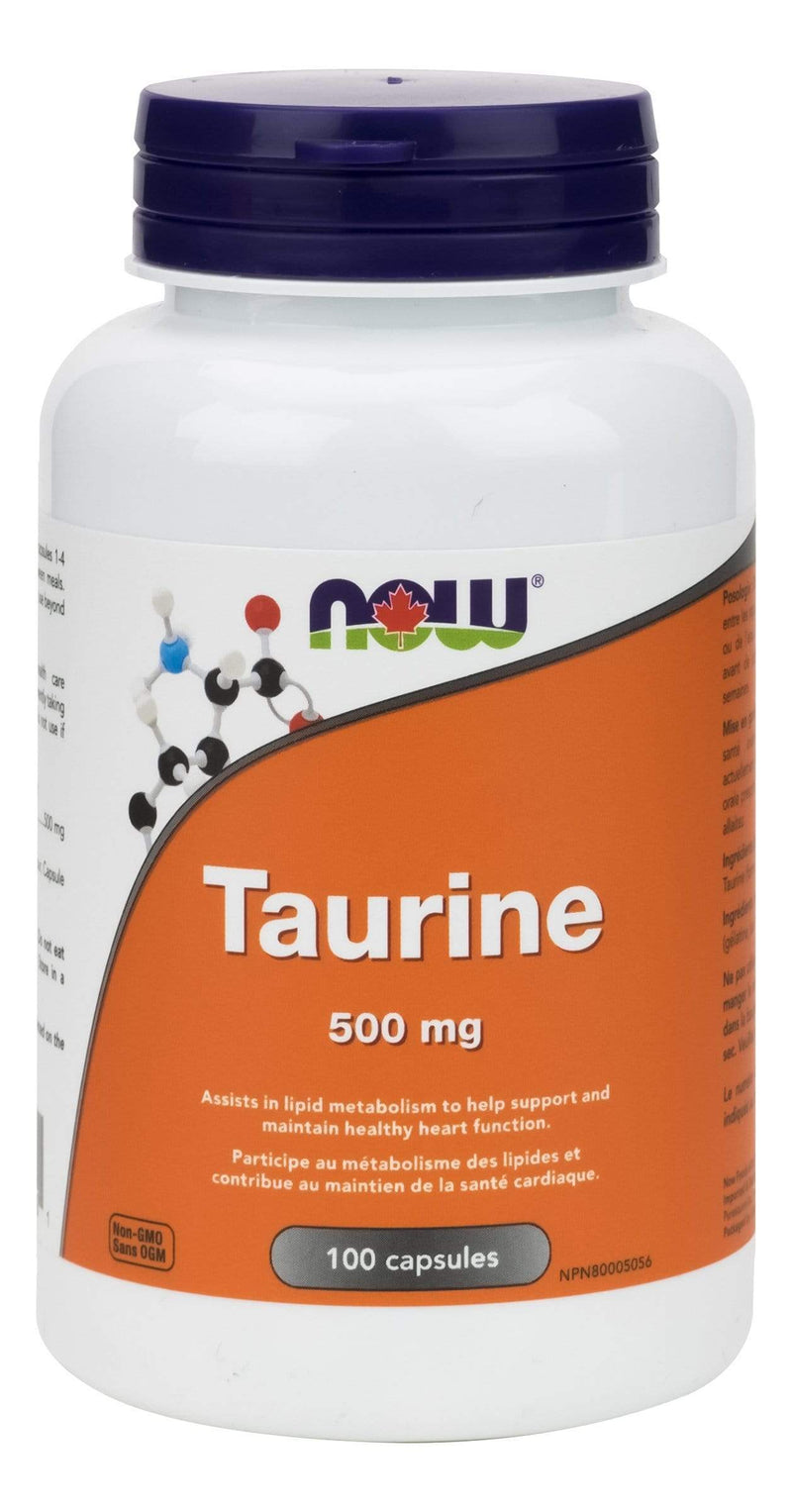 NOW Taurine 500 mg 100 Capsules