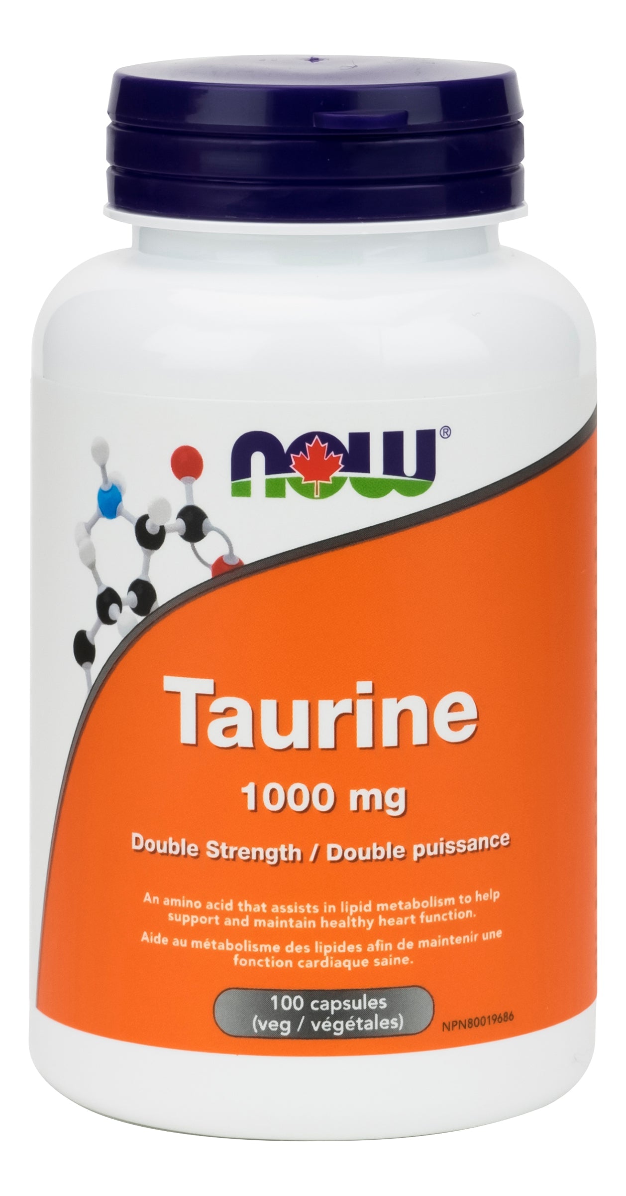 NOW, Taurine, 1000mg, 100 V-Caps