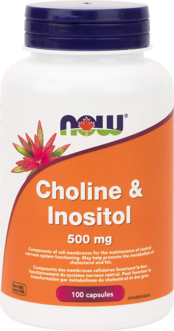 NOW, Choline & Inositol, 500mg, 100 capsules