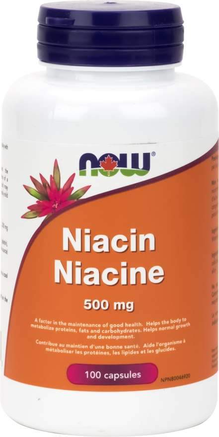 NOW Niacin 500 mg 100 Capsules
