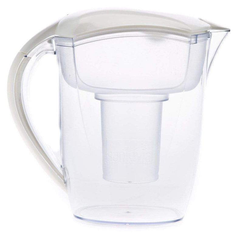 Santevia, Alkaline Water Pitcher Filter, White, 9 Cup