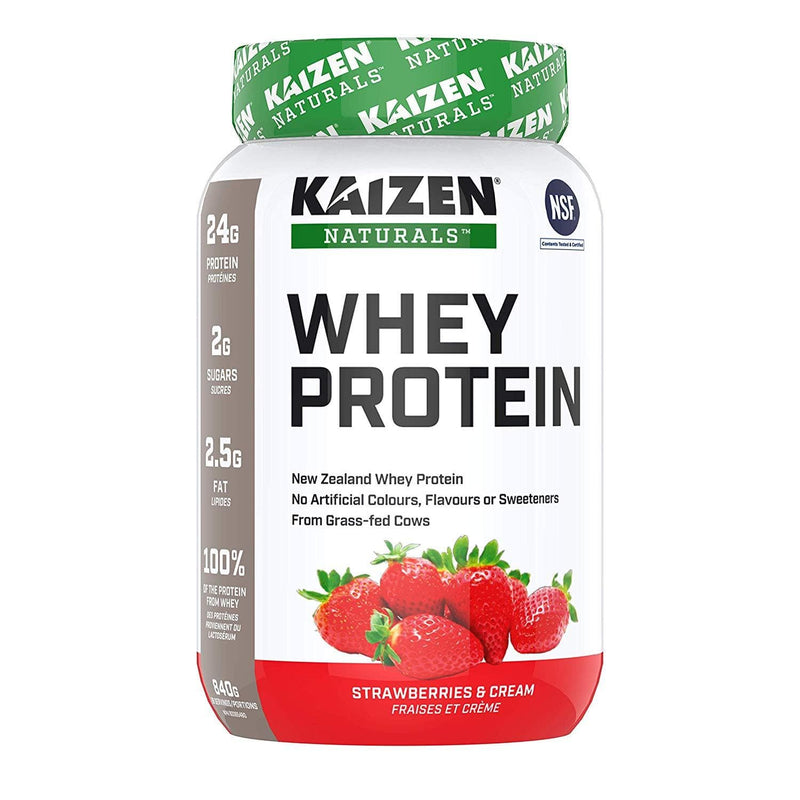 Kaizen Naturals 유청 단백질 딸기 &amp; 크림 840g