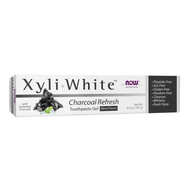 NOW Xyliwhite Charcoal Refresh   Mint Toothpaste 181g