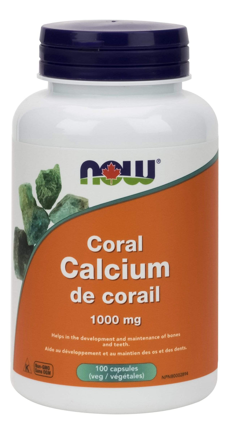 NOW 산호 칼슘 1,000 mg 100 V-캡슐