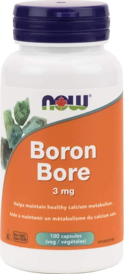 NOW Boron 3mg 100 Capsules