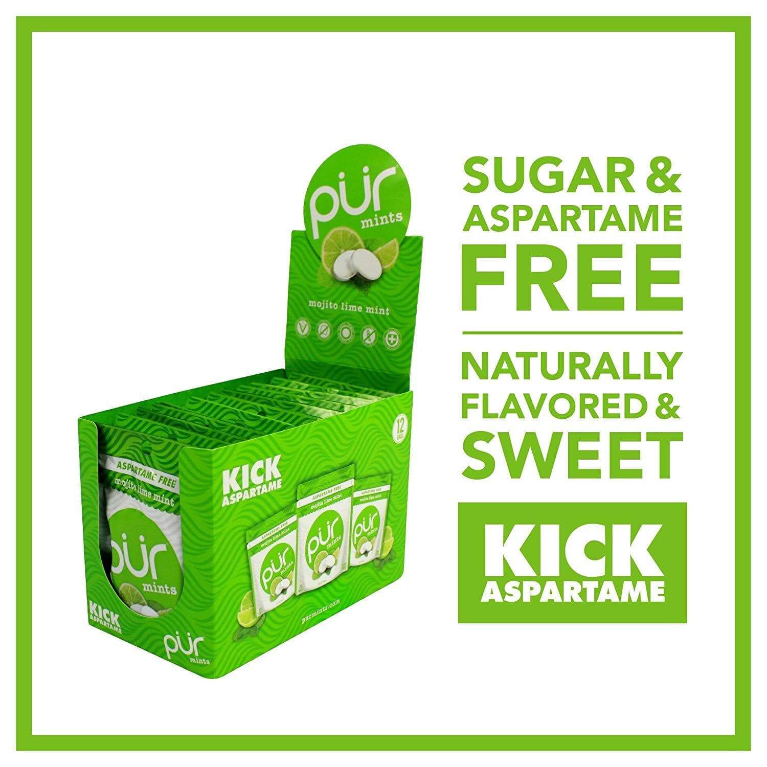 PUR Mints Mojito Lime Mint 12 x 22 g Bags