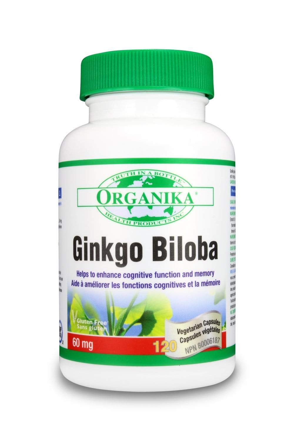 Organika GINKGO BILOBA EXTRACT 60MG 120 Capsules