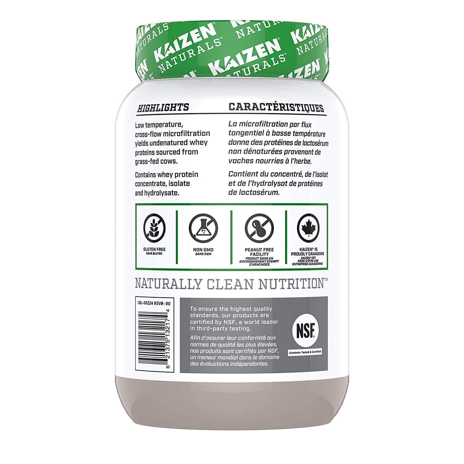 Kaizen Naturals Whey Protein Unflavoured 840 g