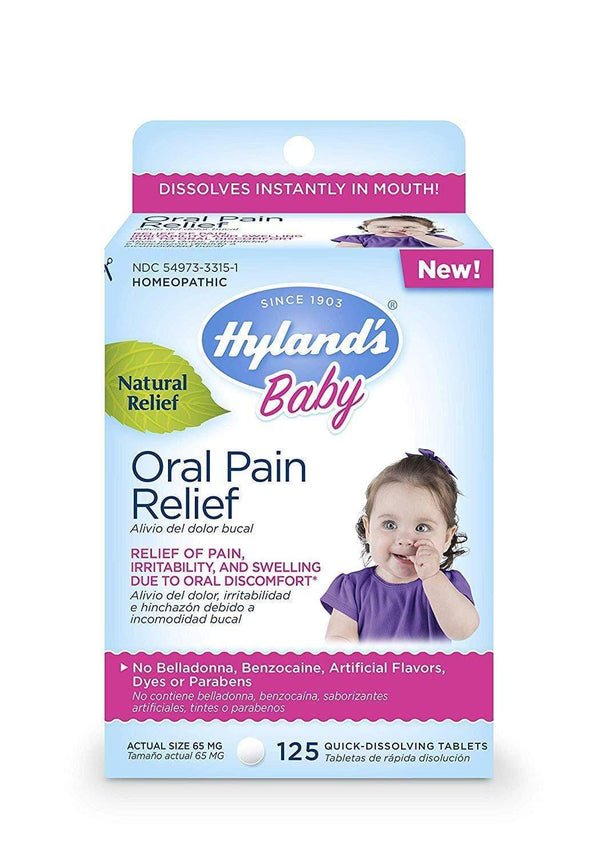 Hyland's Baby Oral Pain Relief Tablets 125 Tablets