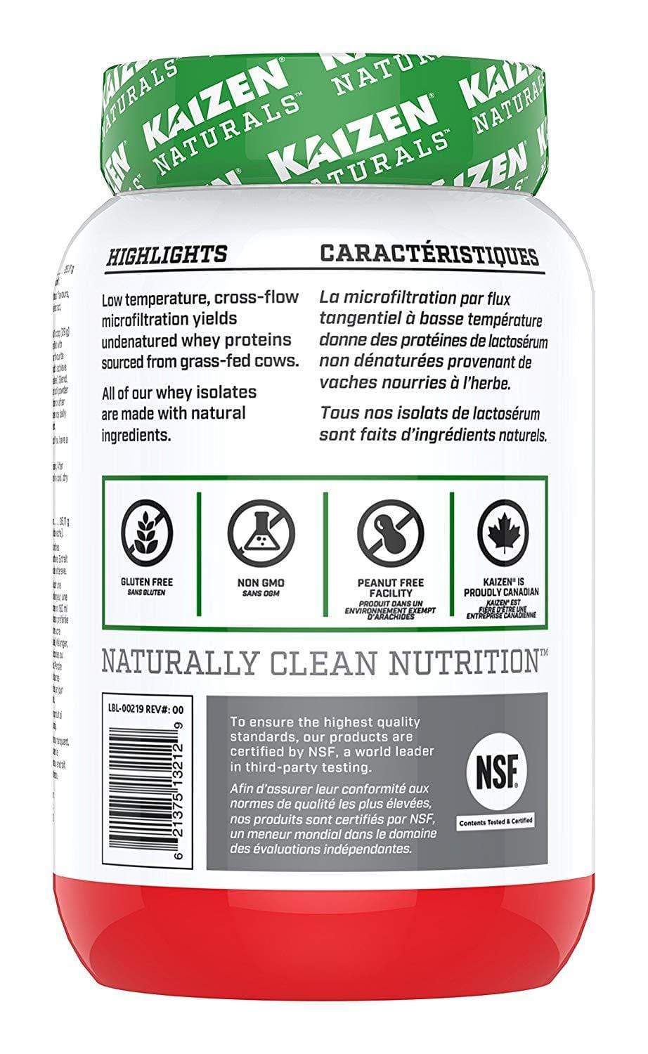 Kaizen Naturals Whey Isolate Strawberries & Cream 840 g