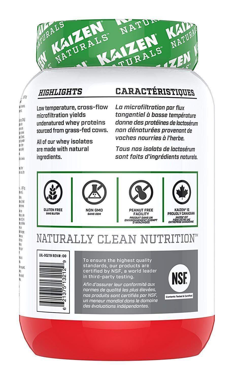 Kaizen Naturals Whey Isolate Strawberries & Cream 840 g
