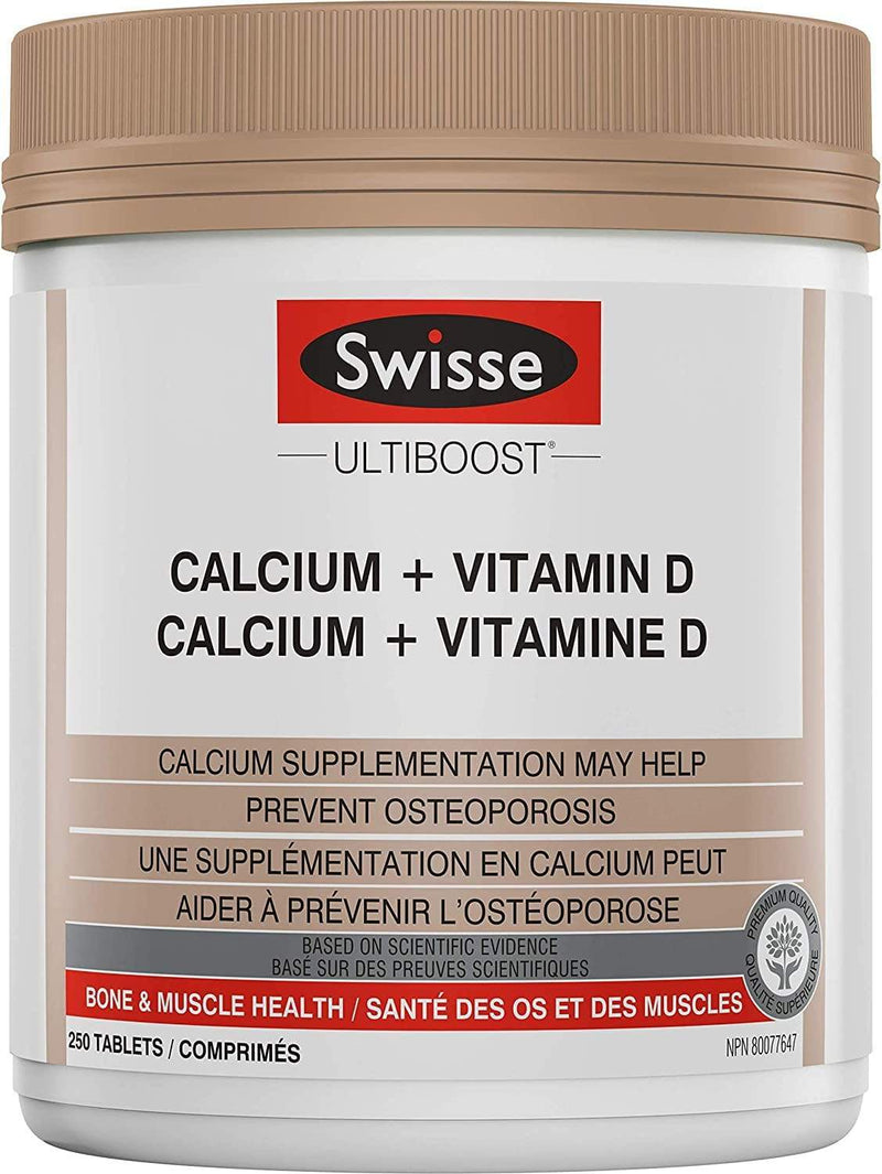 Swisse Ultiboost Calcium + Vitamin D 250 Tabs