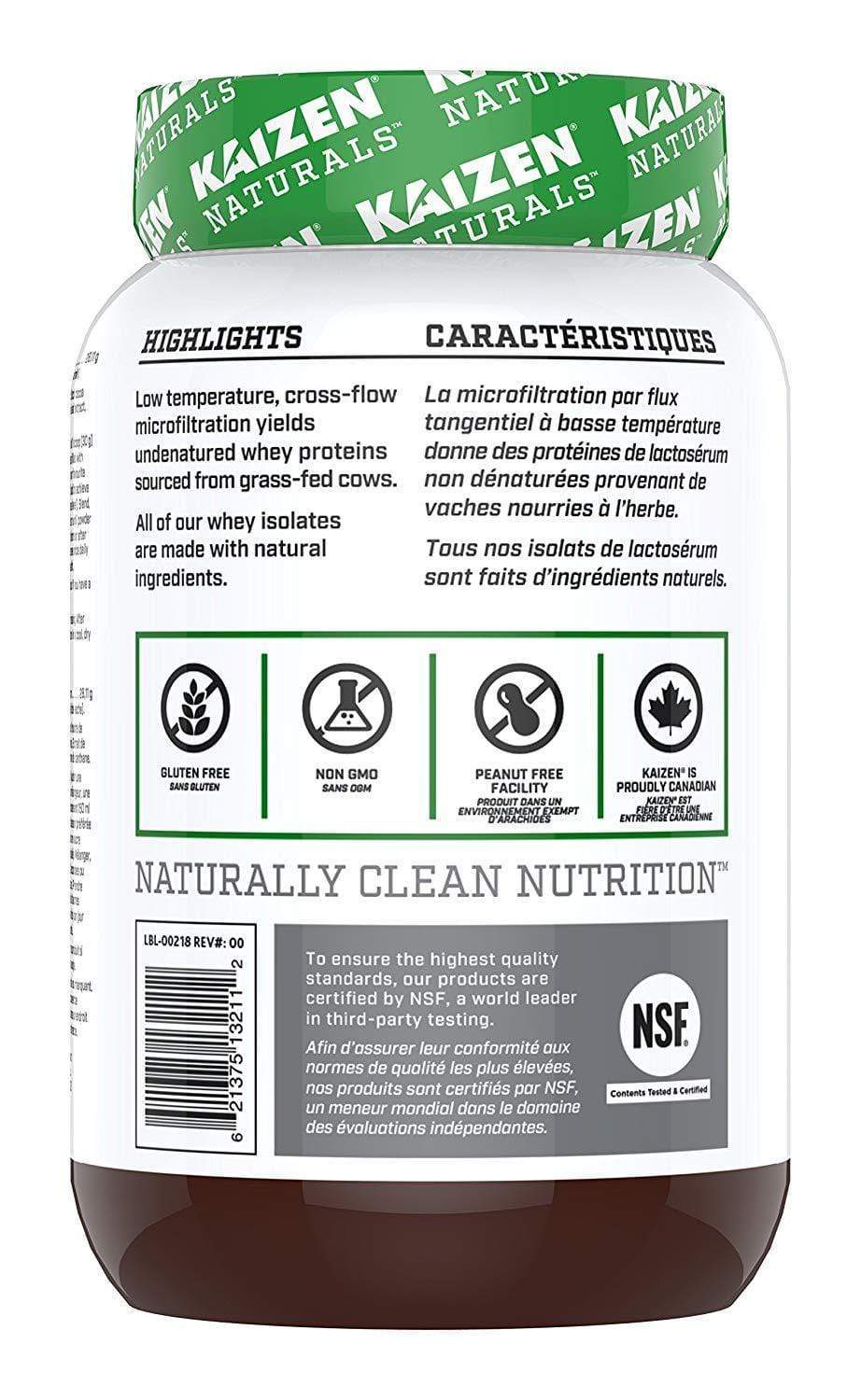 Kaizen Naturals Whey Isolate Decadent Chocolate 840 g