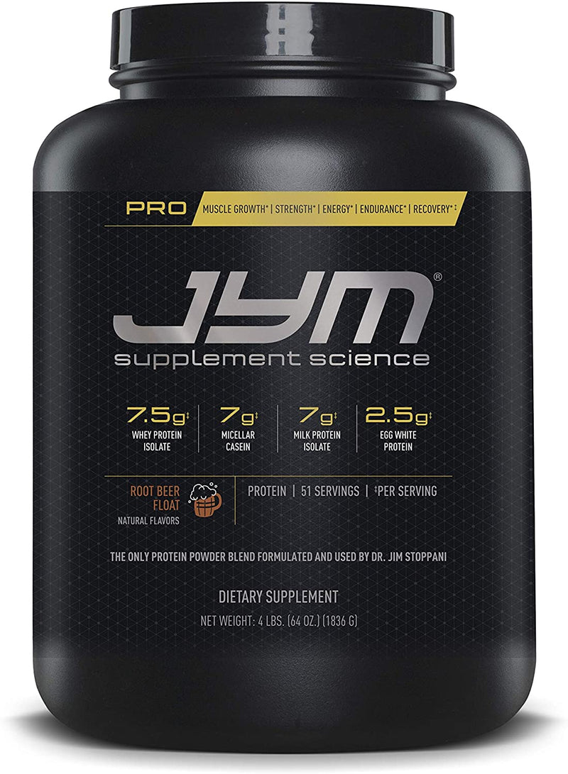JYM 프로 보충제 과학 단백질 파우더 - 루트 비어 플로트 4lb