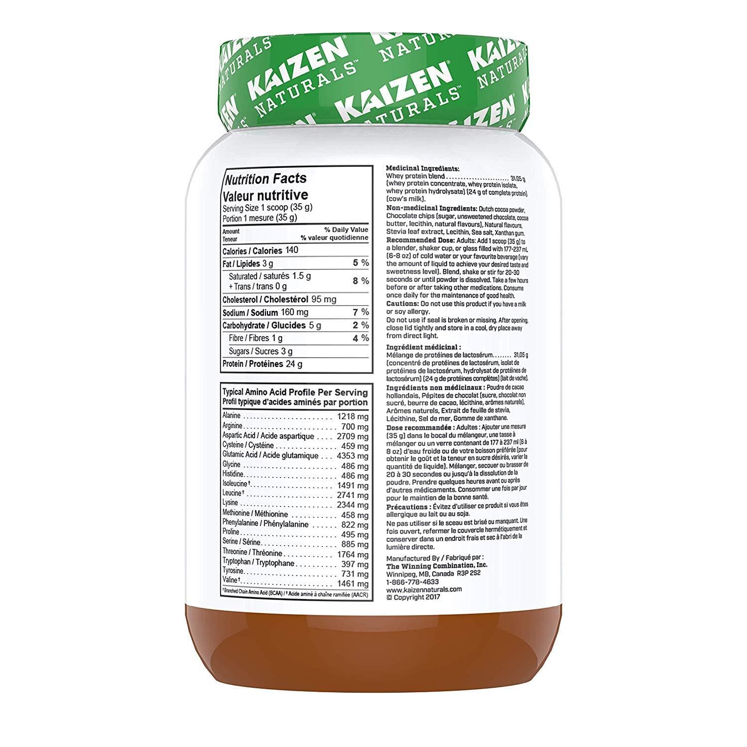 Kaizen Naturals Whey Protein Caramel Chocolate Chip 840 g