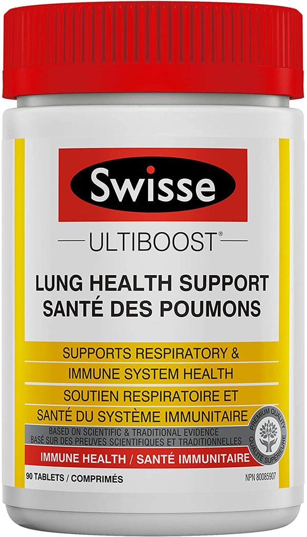 Swisse Ultiboost دعم صحة الرئة، 90 قرصًا