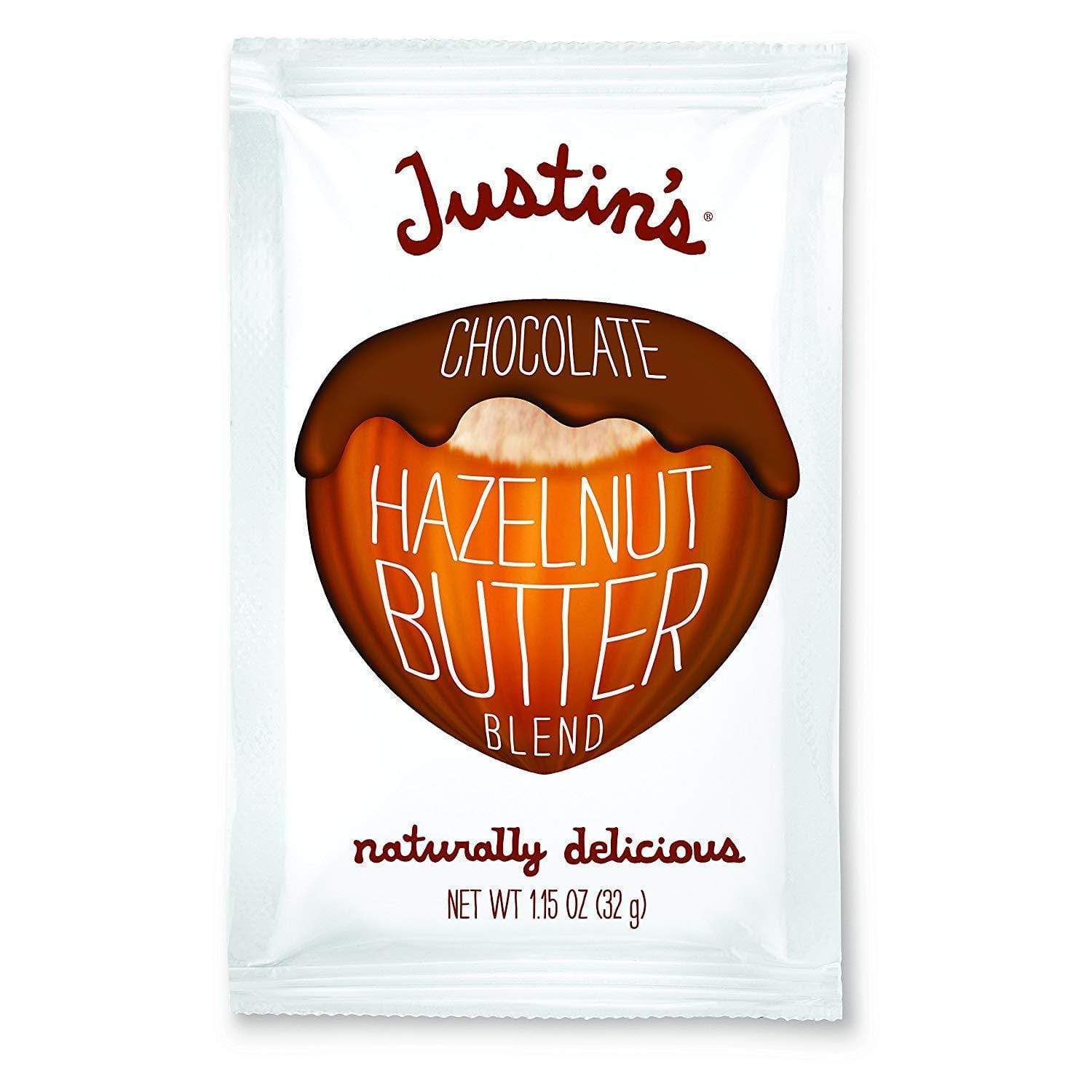 Justin's Chocolate Hazelnut Almond Butter 10 x 32 g Squeeze Packs