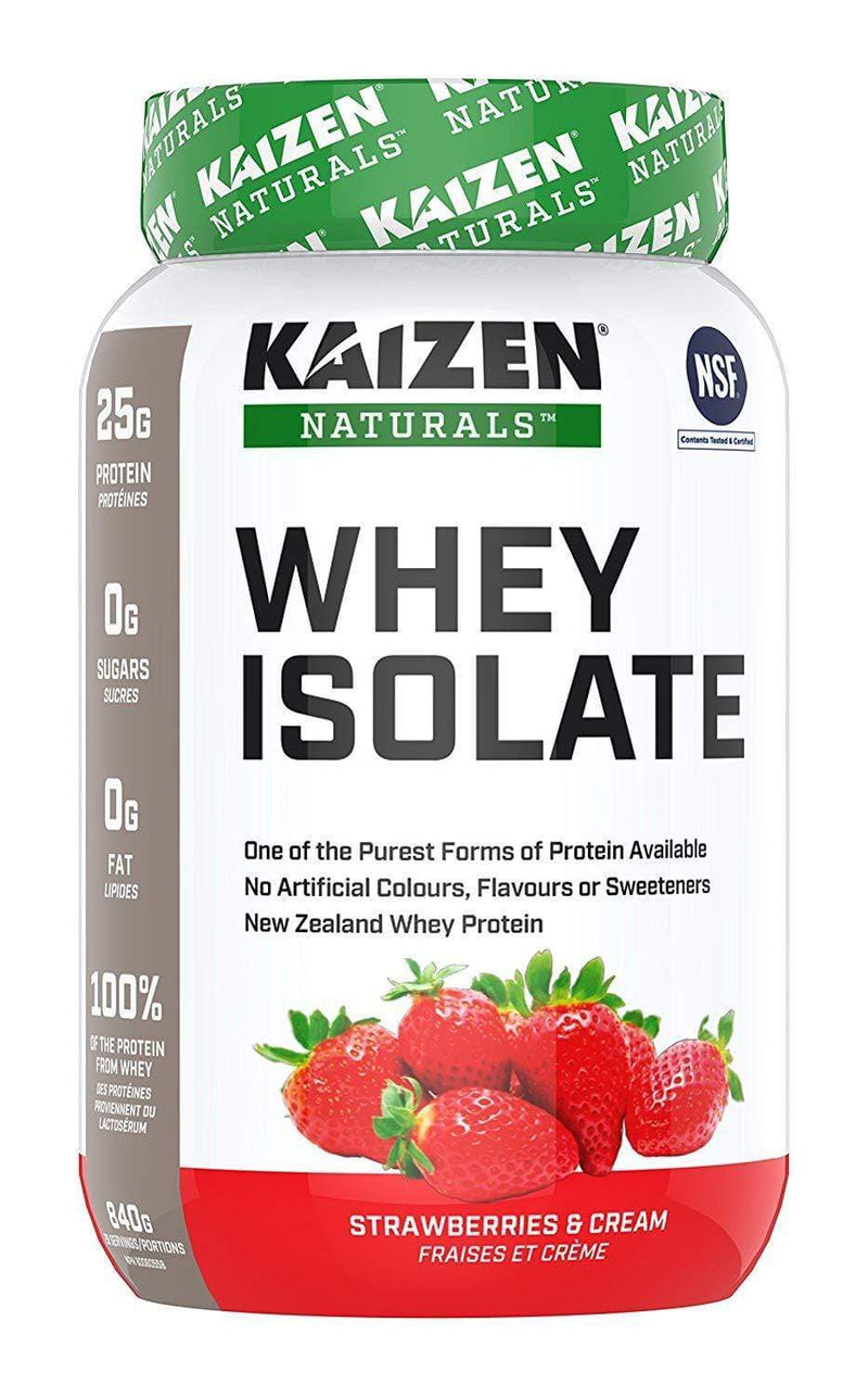 Kaizen Naturals Whey Isolate Strawberries & Cream 840 g