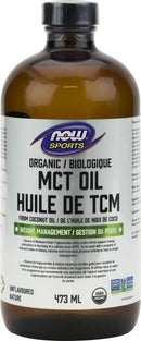 زيت جوز الهند MCT العضوي من ناو سبورتس، 473 مل