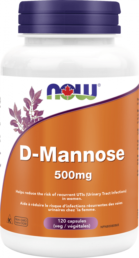 NOW D-Mannose 500 mg 120 V-Caps