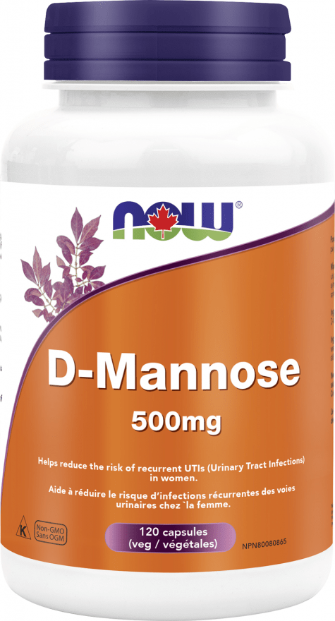 NOW D-마노스 500 mg 120 V-캡슐