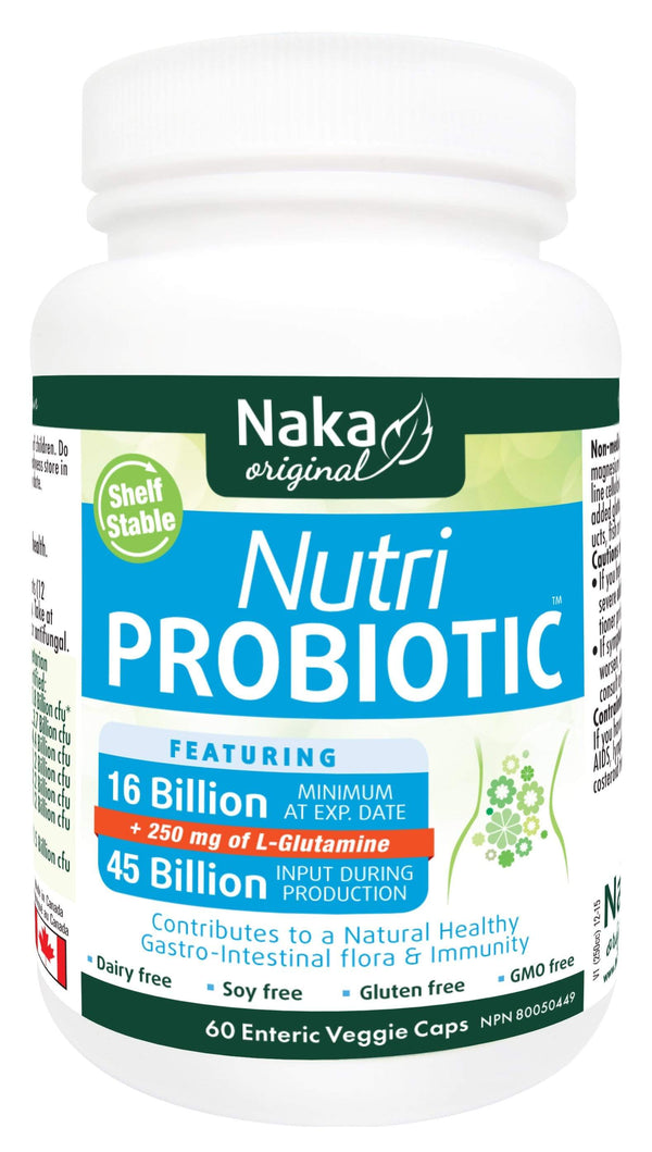 Naka Nutri 프로바이오틱스 160억, 60 장용 식물성 캡슐