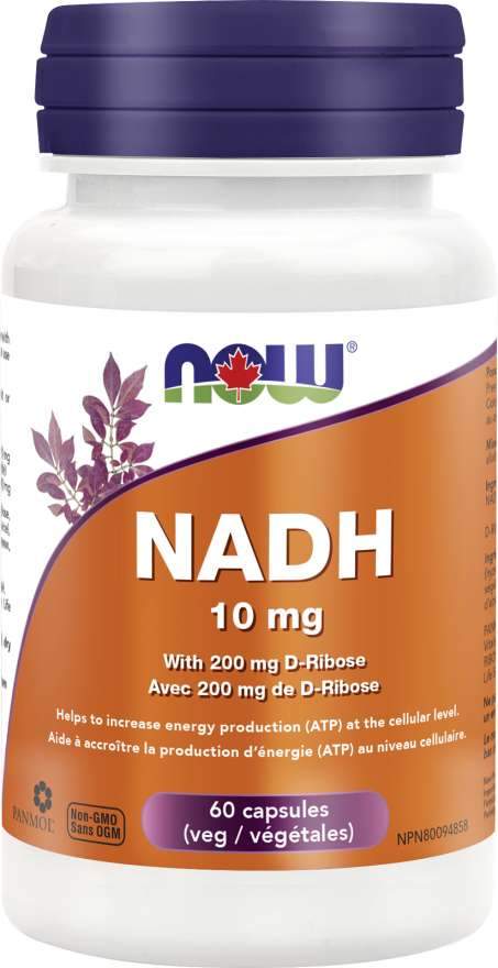 NOW NADH 10 mg 60 Capsules
