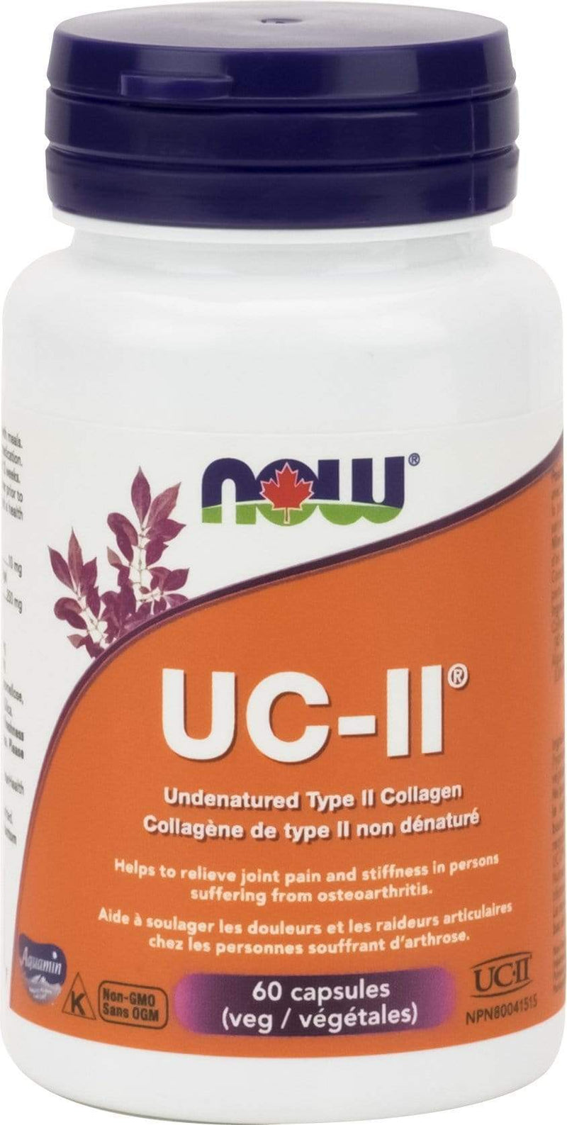 NOW, UC-II مع كولاجين من النوع الثاني غير المعالج، 60 كبسولة نباتية