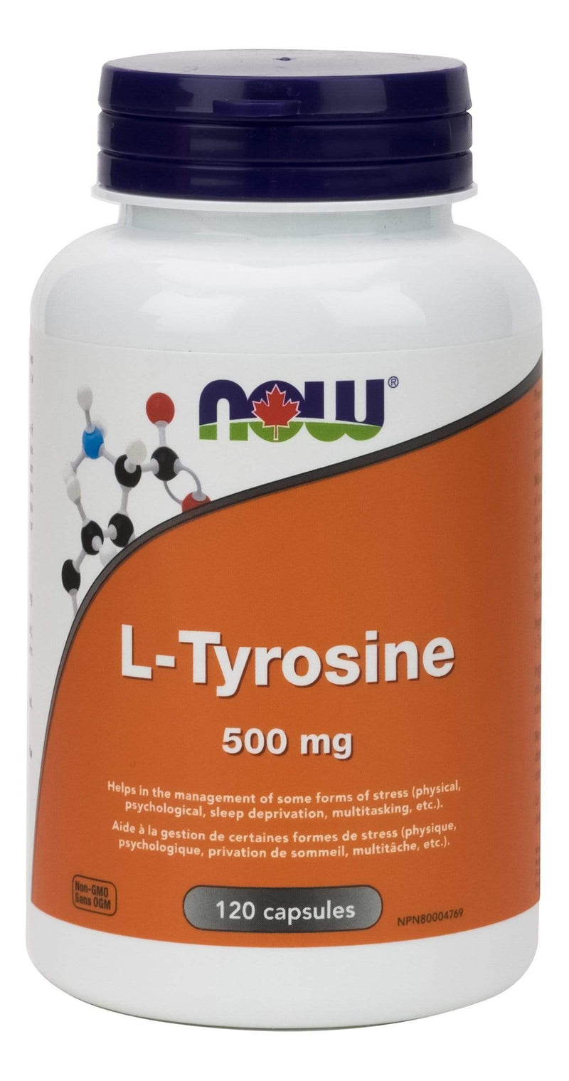 NOW L-Tyrosine 500 mg 120 Capsules